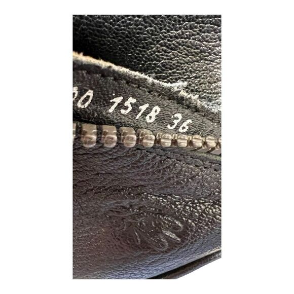 Fly London Women's Leather Side Zip Poro Wedge Ankle Bootie Black Size 36 - Picture 3 of 12